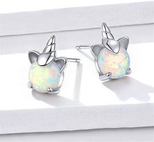Load image into Gallery viewer, Hypoallergenic Unicorn Sterling Silver Earrings
