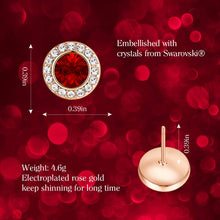 Load image into Gallery viewer, Gold/Rose Birthstone Earring