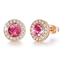 Load image into Gallery viewer, Gold/Rose Birthstone Earring