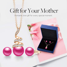 Load image into Gallery viewer, Rose Gold Pearl Necklace Set