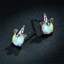 Load image into Gallery viewer, Hypoallergenic Unicorn Sterling Silver Earrings
