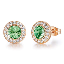 Load image into Gallery viewer, Gold/Rose Birthstone Earring