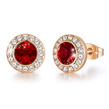 Load image into Gallery viewer, Gold/Rose Birthstone Earring