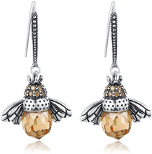 Load image into Gallery viewer, Bee Drop Earrings