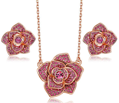 Red Rose Classic Jewelry Set