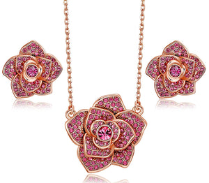 Red Rose Classic Jewelry Set