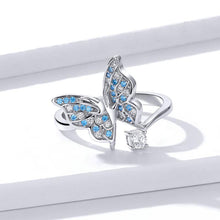 Load image into Gallery viewer, Flying Butterfly Open Adjustable Finger Rings