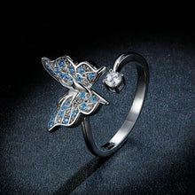 Load image into Gallery viewer, Flying Butterfly Open Adjustable Finger Rings