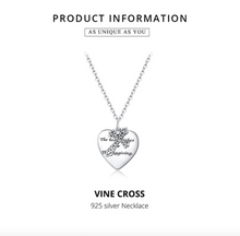 Load image into Gallery viewer, 925 Sterling Silver Luxury Vine Cross Necklace (65% OFF TODAY ONLY!!)