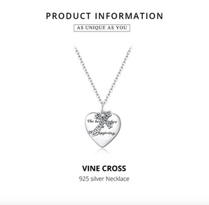 925 Sterling Silver Luxury Vine Cross Necklace (65% OFF TODAY ONLY!!)