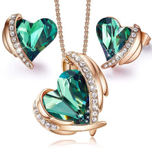 Load image into Gallery viewer, Rose Gold Heart Necklace Set