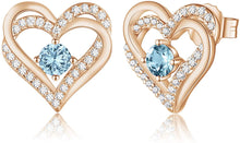 Load image into Gallery viewer, Rose Gold  Birthday Earrings