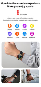 Smart Watch Pedometer Heart Rate Blood Pressure Monitor Sports Fitness Tracker Smartwatch