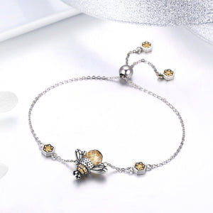 Dancing Honey Bee Chain Link Bracelet