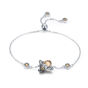 Dancing Honey Bee Chain Link Bracelet