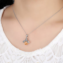 Load image into Gallery viewer, 925 Sterling Queen Bee Pendant Necklace