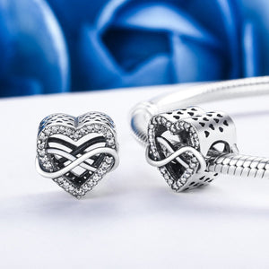 Endless Love Infinity Love Butterfly Charms Beads