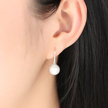 Load image into Gallery viewer, Love Pearl Drop Earrings