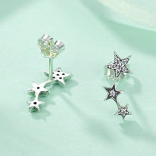 Load image into Gallery viewer, Sparkling CZ Stackable Star Stud Earrings