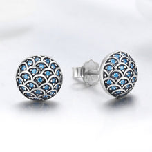 Load image into Gallery viewer, Legend Of The Sea Clear CZ Small Stud Earrings