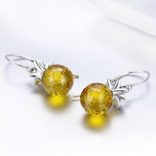 Load image into Gallery viewer, Hanging Pineapple Crystal Hanging Earrings