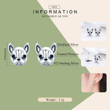 Load image into Gallery viewer, French Bulldog Dog Stud Earrings