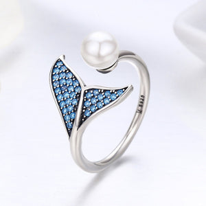 Glittering Star Line Clear CZ Rings